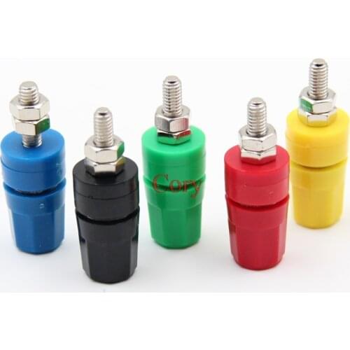 5pcs M4x36 Copper Terminal Suitable for 4mm banana plugs, spade terminals or bare wire 20A 36MM Length