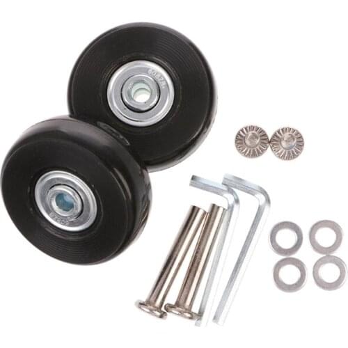 360 Swivel Luggage Mute Wheel Suitcase Replacement Repair Wheels Accessory