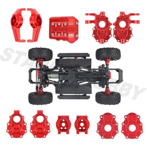 Anodized Aluminum Portal Axle Housing Set for 1/10 RC Crawler Traxxas TRX4 Axles Upgrade Parts