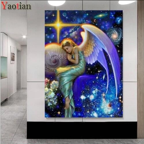 Diamond mosaic Angel universe starry sky full set diamond Embroidery round /square drills 5d diy diamond painting kits