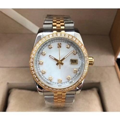 37mm Business watch Automatic Self-Wind movement High quality Mechanical watches Mens watch no logo Limited Edition