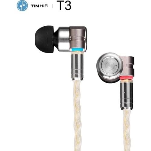 Tinhifi T3 Knowles BA+1DD Hybrid Drivers HiFi Audio In-ear Earphone with MMCX Detachable cable