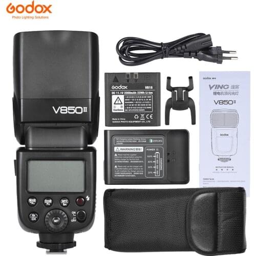 Godox V850II GN60 Off Camera 1/8000s HSS Flash Speedlite 2.4G Wireless X System Li-ion Battery for Canon Nikon DSLR Cameras