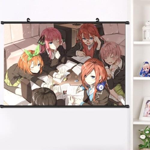 Anime The Quintessential Quintuplets Ichika Cute Wall Scroll Poster Manga Wall Hanging Poster Home Decoration Art Gifts 40*60cm