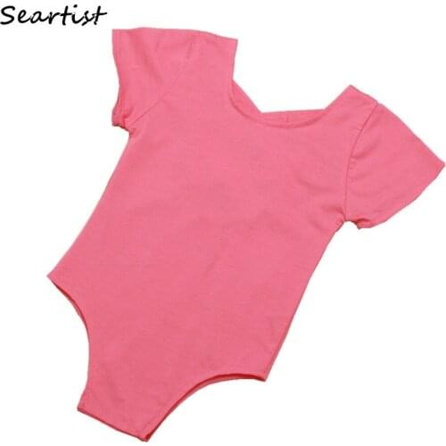 Seartist Baby Girls Short Summer Romper Newborn Fashion Plain Red Clothing Toddler Cotton Jumpsuit 0-2Yrs 2021 New Arrival 20