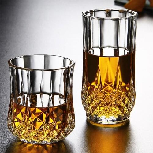 Whiskey Glass Creative Glass Cup Crystal Wine Glass Spirit Glass Beer Glass For Whiskey Brandy Wine Vodka Beer Cocktail Rum Bar