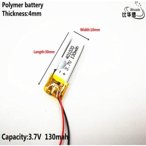 Liter energy battery Good Qulity 3.7V,130mAH,401030 Polymer lithium ion / Li-ion battery for TOY,POWER BANK,GPS,mp3,mp4