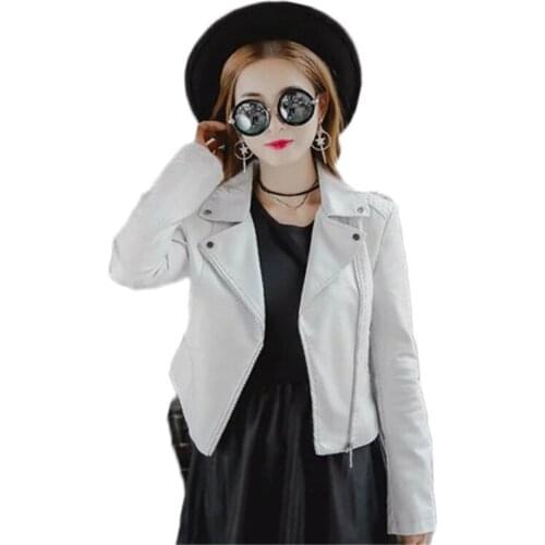 Lovepeapomelo Womens Winter Leather Jackets