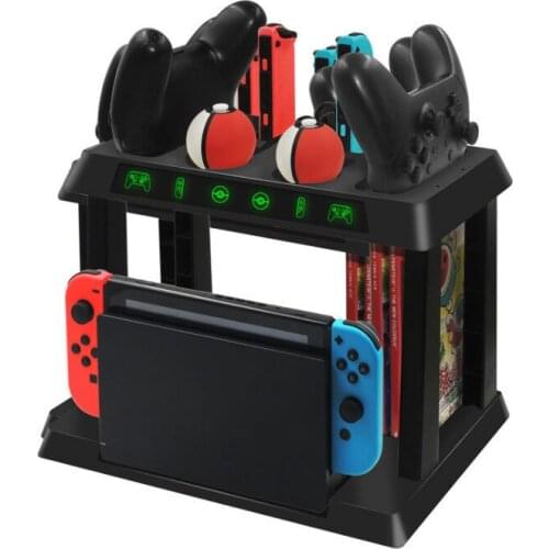 For Switch multi-function charging host disc storage bracket Joy-conPRO handle wizard ball charging base