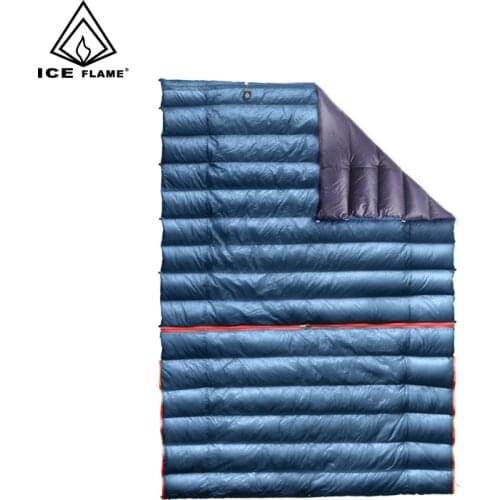 Ice Flame 7D 90% White Goose Down 3 Season Wearable Detachable Sleeping Bag Blanket Quilt Underquilt Hammock Camp Backpacking