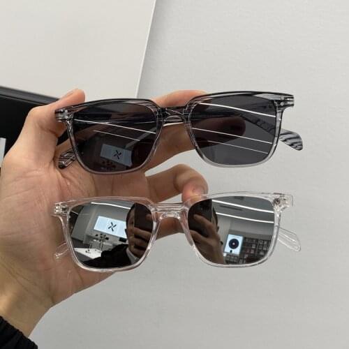 New Small Box Sunglasses Women Sun Glasses Lens Alloy Sunglasses Male Eyewear Frame Driver Goggles Car Accessories