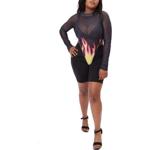 Solid Color Sexy Ladies Sheer Mesh Patchwork Long Sleeve Pullover Retro Top Female Holiday Party And Club T-Shirt Tunic Chic Tee