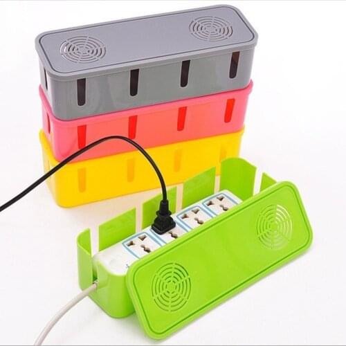 Plastic Power Strip Cord Socket Storage Box Electric Wire Storage Organizer Cable Collect Cases Power Strip Cord Box