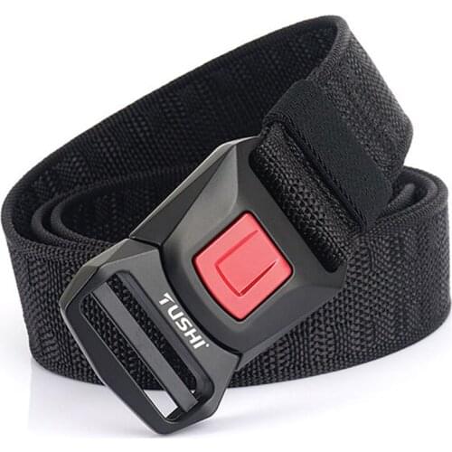 New Jeans Belts For Men Nylon Metal Pluggable Buckle Durable Training Canvas Military Tactical Belts Emergency Survival Belt Hot