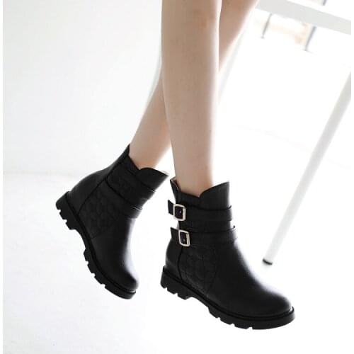 Big Size 9 10 11 12 boots women shoes ankle boots for women ladies boots shoes woman winter After the zipper
