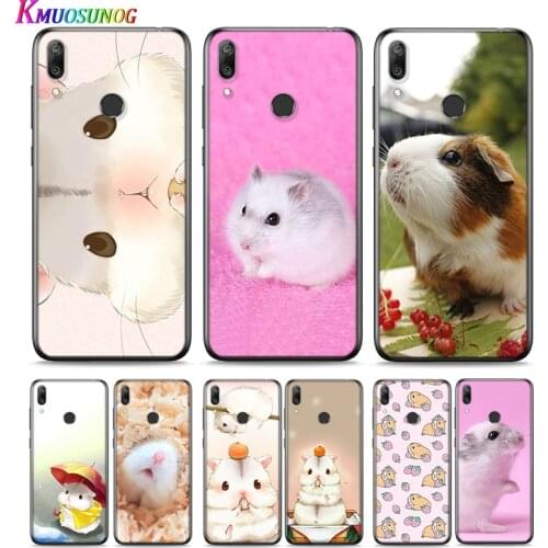 Cute Animal Hamster For Huawei P Smart 2021 2020 Z S Mate 40 RS 30 20 20X 10 Pro Plus Lite 2019 Silicone Phone Case
