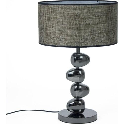 Ins Nordic postmodern contracted European hotel rooms bedroom lamp sitting room berth lamp, wrought iron cloth cover