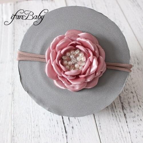 Burn flower headband elastic flower headband singed flower for girl kids women