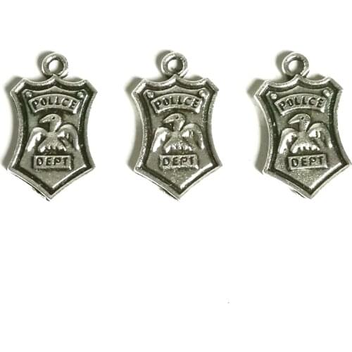 New 20Pcs Retro Style Zinc Alloy Badge, 16 * 11 Pendant Accessories Jewelry Accessories DIY Handmade