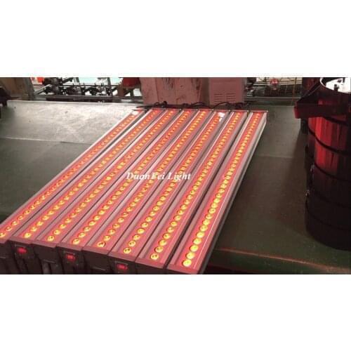 10pcs/lot 36*3watt 3-in-1 led wall washer rgb lights ip65 stage wash bar led linear lyre led rgb 3w