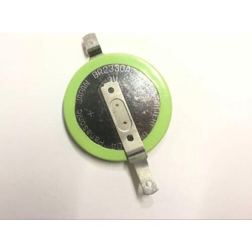 10pcs/lot Panasonic BR2330A/FAN High Temperature Resistant Battery 3V Lithium Button Batteries Cell with Soldering feet BR2330A