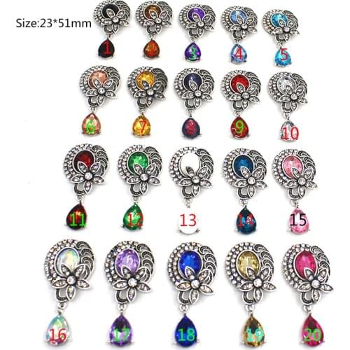 New 10pc Retro Silver Accessories Color Crystal Rhinestone Button Wedding Decoraation Clothing Metal Button DIY Accessories
