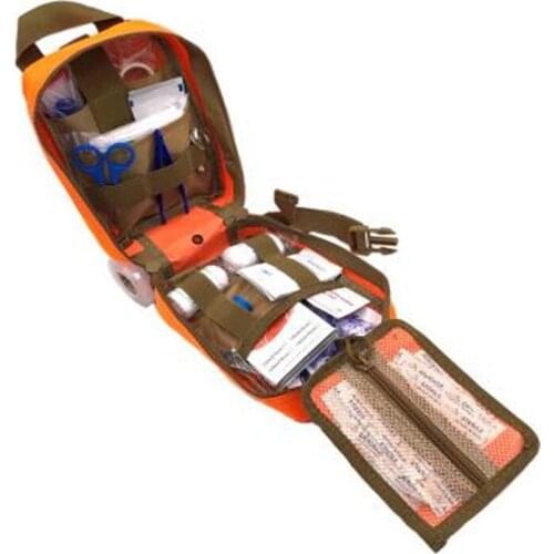 19 pcs/set Camping Tactical Medical Pouch EMT Emergency Survival Kit Hunting Outdoor Box Large Size 600D Nylon Bag Package