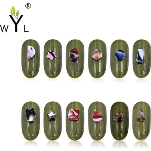 500PCS/Lot Nail Rhinestone Natural Turquoise Nail Stones Nails Art Decorations Sticker for Manicure UV Gel Gemstone