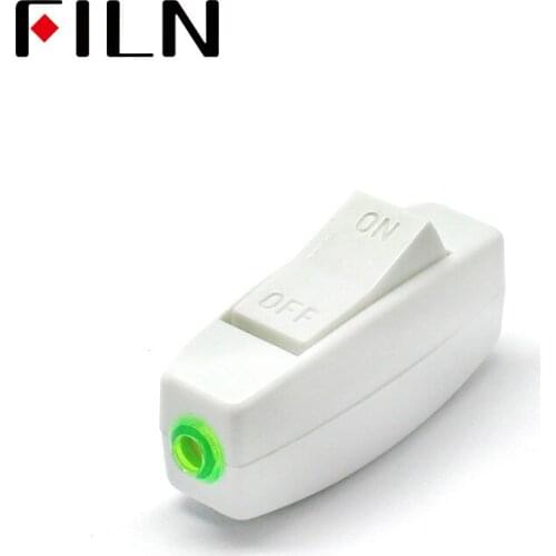 FL3-KCD5-001_W 1 Pcs Most Popular Lighting Accessories White/Black Bed Light Cord Control ON/OFF Switch