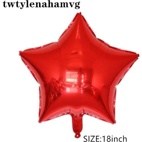 18inch Colorful Birthday Party Wedding Decoration Holiday Pentagram Star Auto-Seal Aluminium Foil Baloon