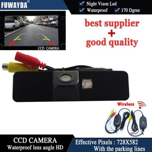 FUWAYDA Wireless Car Rear View Reverse Mirror Image With Guide Line High Definition Quality Color CCD CAMERA for Subaru Legacy