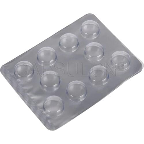 10 holes Blister Pack,1000 pcs Blister Packing Sheet for 13.6*5.8mm Tablets