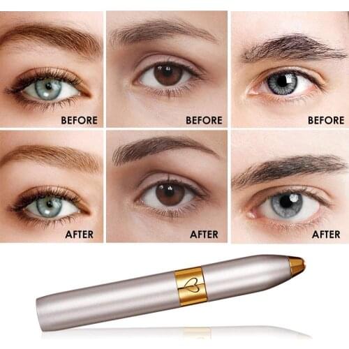 Eyebrow Hair Removal Facial Hair Remover Electric Eyebrow Trimmer Painless Eyebrow Shaper Eyebrow Razor with Built in LED Light