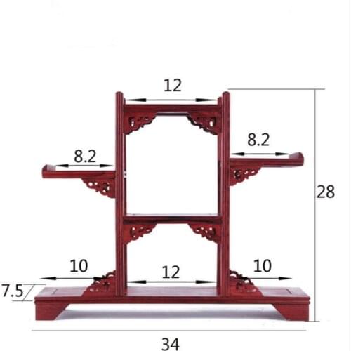Red acid tree form form ancient shelf, antique rack, multi treasure rack, shelf, handicraft, living room ornament rack