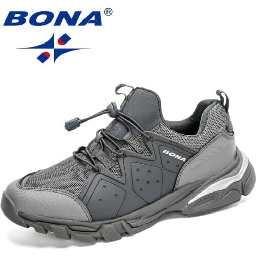BONA 2020 New Designers Casual Sneakers High Quality Shoes Men Chaussures Homme Luxury Brand Work Shoe Man Footwear Comfortable