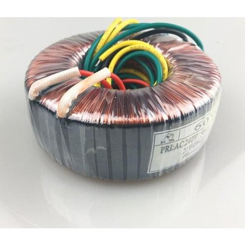 KYYSLB 60W Toroidal Transformer Power Amplifier Audio Power Transformer Dual 12V18V21V24V Customizable Voltage Transformer