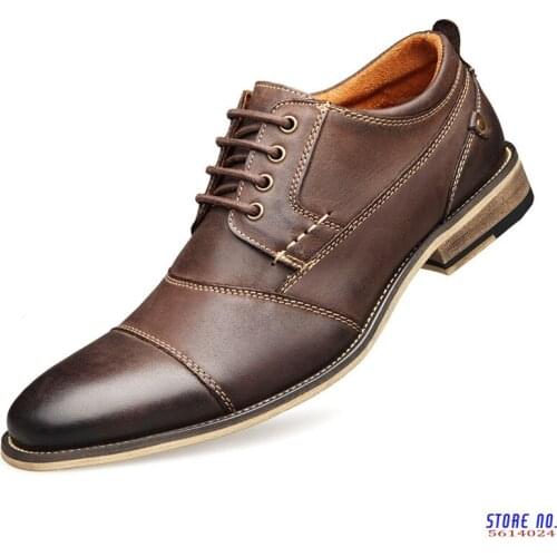 MAIERNISI Mens Leather Shoes