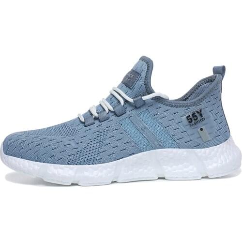 Fashion Light Casual Comfortable Soft Flying Netting Sneakers Running Shoes Large Size Summer Mens Shoes Sports Walking Shoes