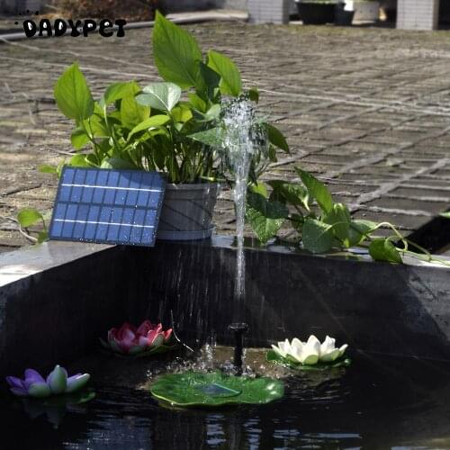 Solar-Powered Water Pump Kit 8V 1.8W Solar Panel Water Floating Solar Powered Fountain for Bird Bath Pond Garden