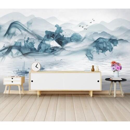 Bacal Photo Wallpaper mural Abstract ink landscape TV background Wall Covering Living Room Bedroom Home Decor 3D wall paper