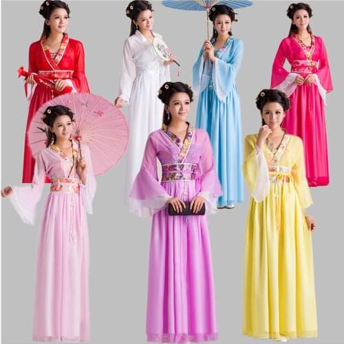 New Traditional Women Clothing Chinese Fairy Ancient Costume Children Chinese Folk Dress Tang Dynasty White Hanfu Chines Manto