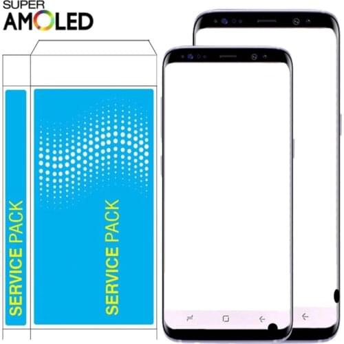 Original S8 Plus LCD For Samsung Galaxy S8 LCD Display Touch Screen Frame Assembly For S8 Plus SM-G950 G955F G955FD With Spot