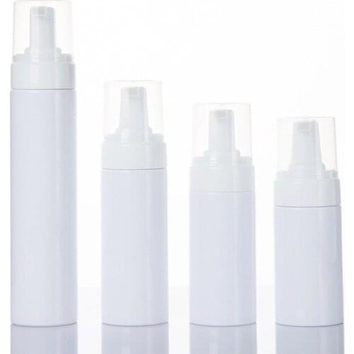 Plastic Foam Pump Bottle Empty Shower Gel Dispenser Mousse Bottles Refillable Soap Foaming Nozzle White 100ml 120ml 150ml 200ml