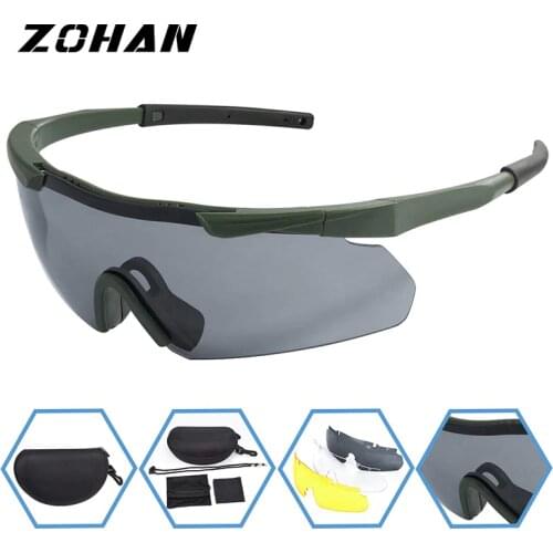 ZOHAN Polarized Cycling Riding Outdoor Sports Bicycle Glasses Men Women Mountain Bike Sunglasses 20g Goggles Eyewear 3 LensUV400
