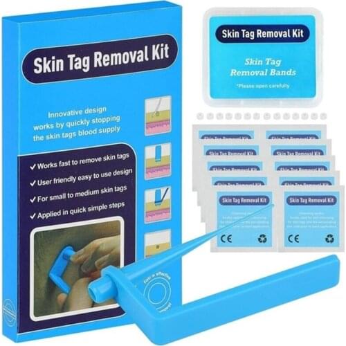 Dropshipping Medical Skin Tag Kill Mole Wart Remover Micro Band With Cleansing Swabs