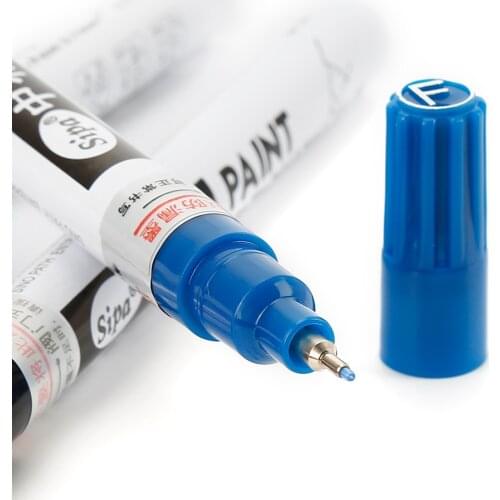 DIY Art Universal 0.7mm Extra Fine Point Permanent Paint Metallic Marker Pen Car Paint Scratches Repair Pen Brush Maintenance