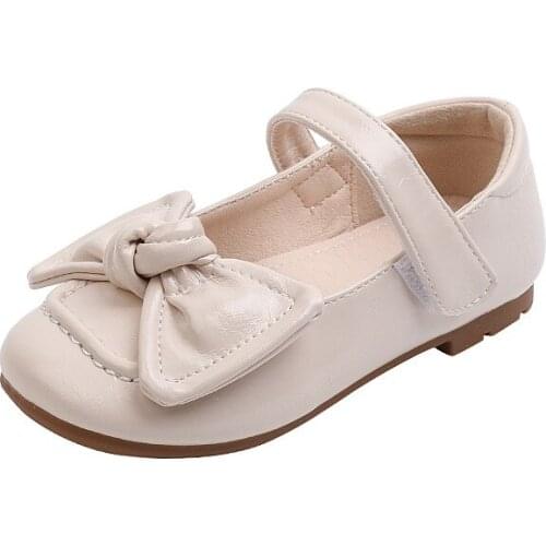 Girls' Shoes 2021 Summer Autumn New Soft Sole Princess Shoes Bow-knot Peas Shoes Baby Cute Single Shoes Baby Cute Fashion 21-30