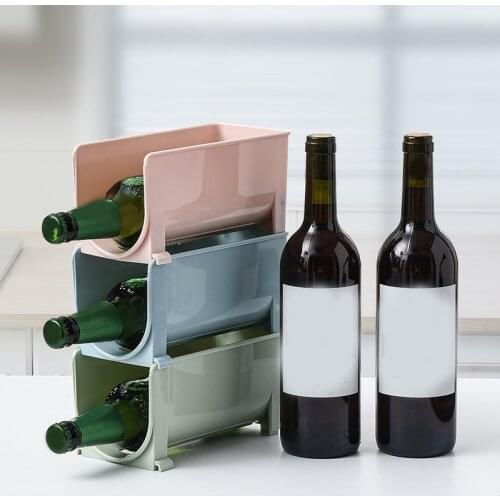 Refrigerator U-Shaped Can Stack Wine Rack Beers Beverage Kitchen Refrigerator Organizer Basket Container Drawner Home Fridge