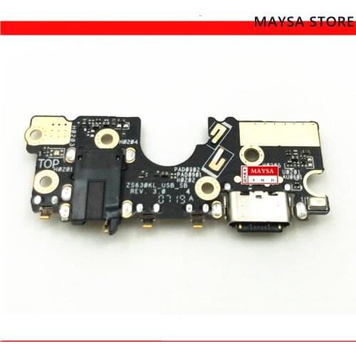 USB Charging Port Board Flex Cable Connector Parts For ASUS ZenFone 6 2019 ZS630KL Microphone Module