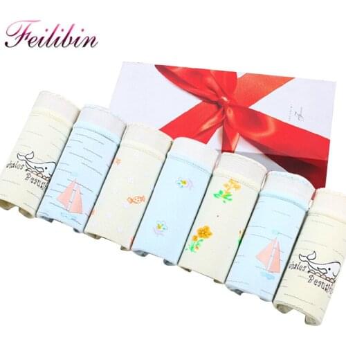 ZJX 7Pcs/lot Women Panties Cotton Sexy Briefs Plus Size XXL Soft Underwear Seamless Breathable Lingerie Intimates For Girls